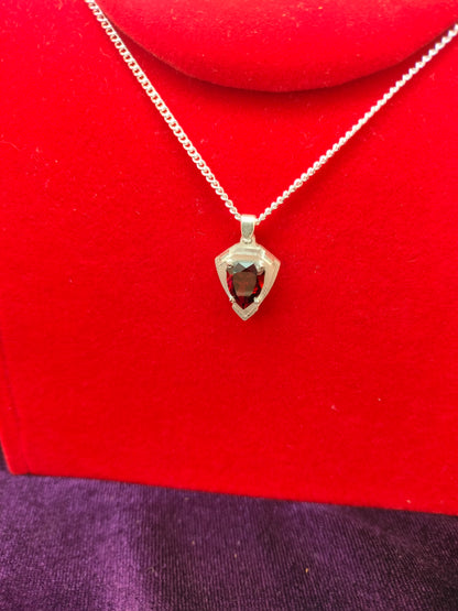 Spessartite Garnet Sterling Silver Pendant – 2.81 ct