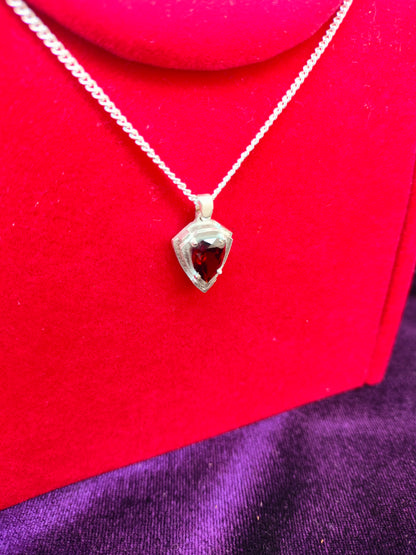 Spessartite Garnet Sterling Silver Pendant – 2.81 ct