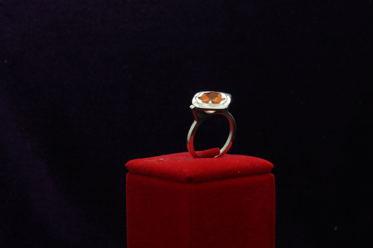 Fire Opal Sterling Silver Ring – 1.26 ct