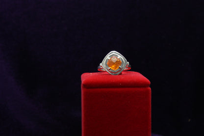 Fire Opal Sterling Silver Ring – 1.26 ct