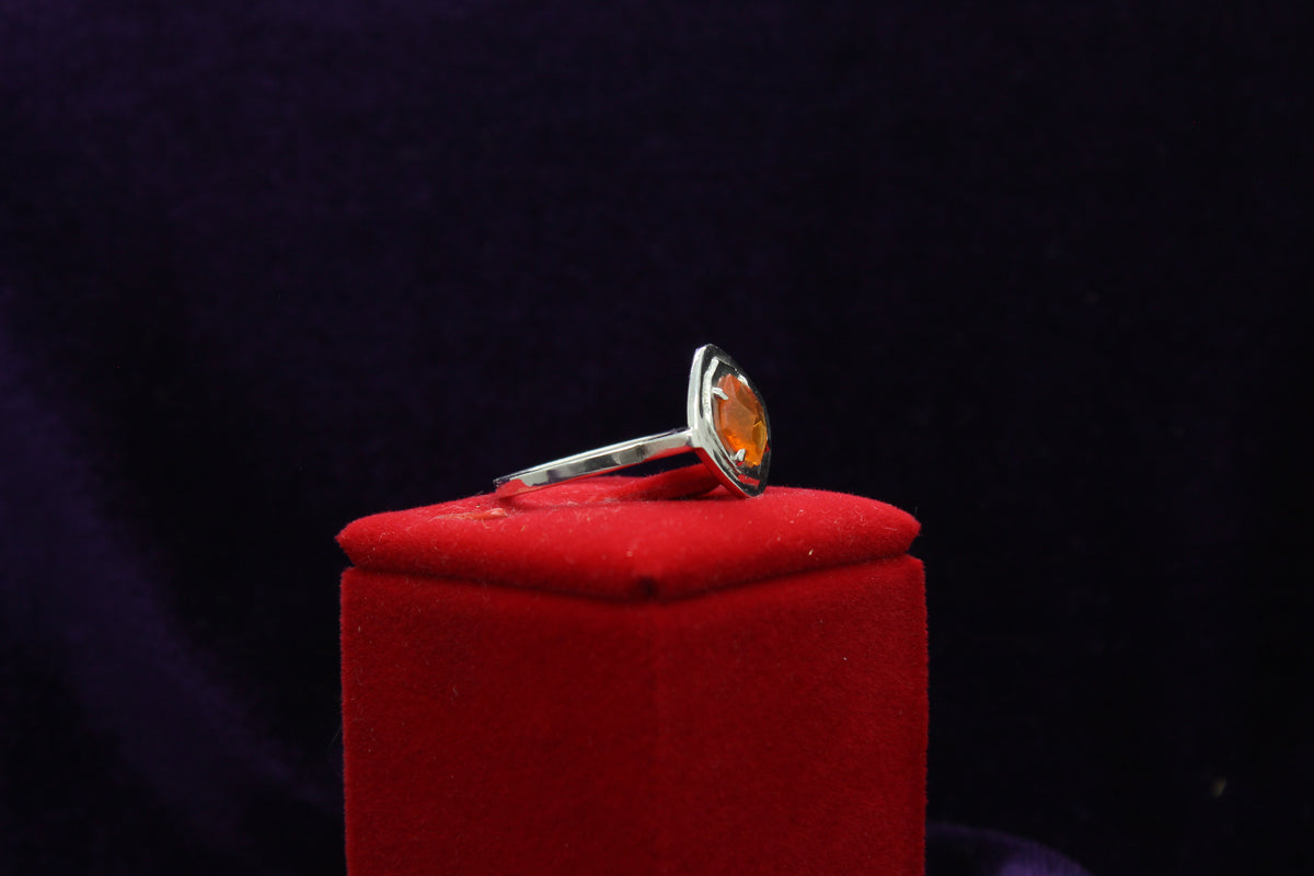 Fire Opal Sterling Silver Ring – 1.26 ct