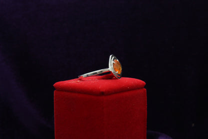 Fire Opal Sterling Silver Ring – 1.26 ct