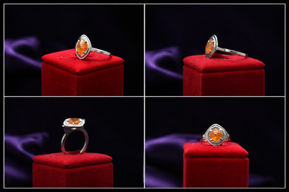 Fire Opal Sterling Silver Ring – 1.26 ct