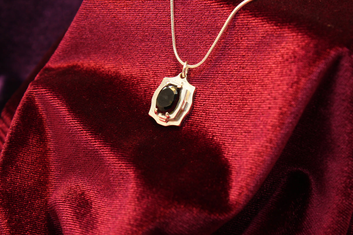 Verdelite Tourmaline Sterling Silver Pendant – 3.19 ct